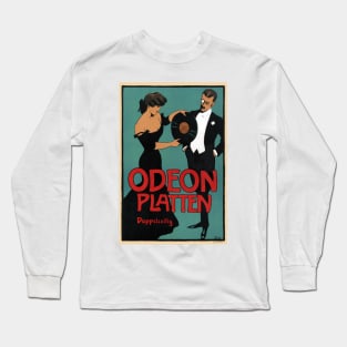 Odeon Platten Germany Vintage Poster 1900 Long Sleeve T-Shirt